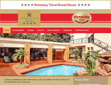 Tablet Screenshot of homestaytravel.co.za